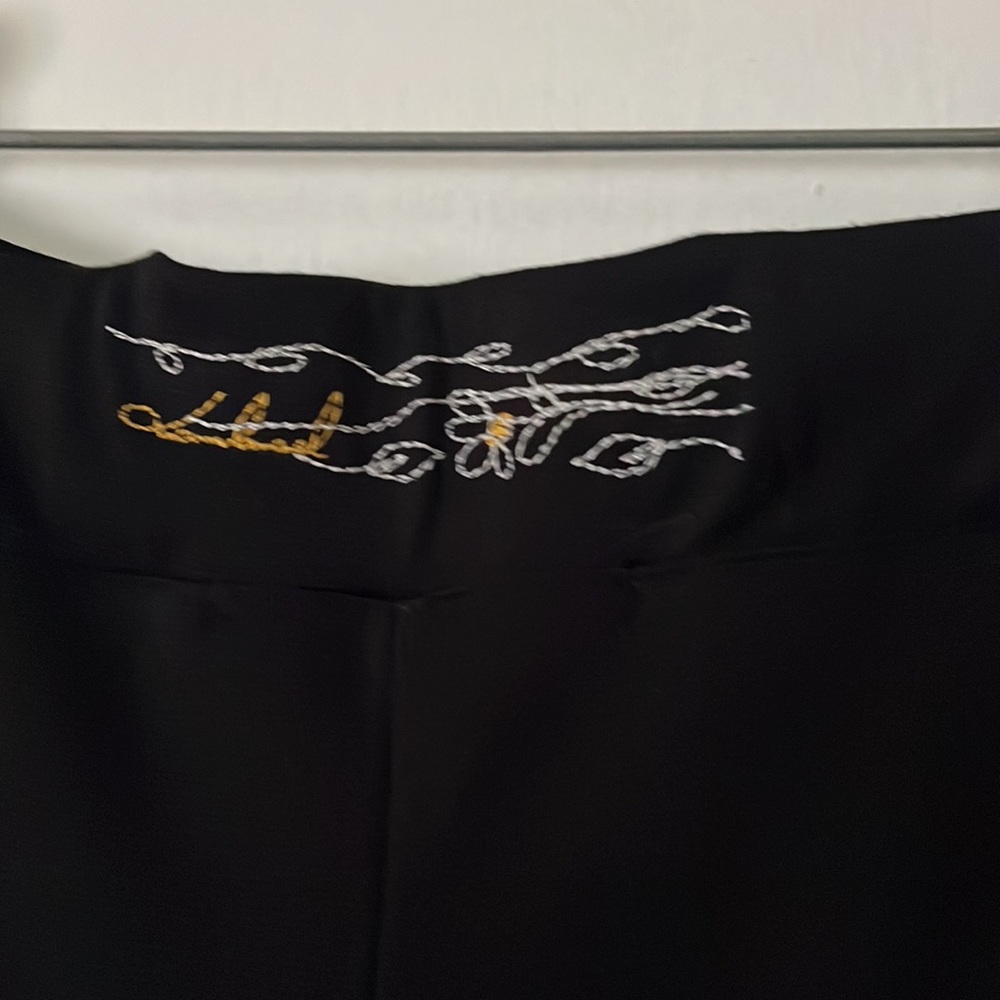 Mamatayoe European Black Open Leg Palazzo Pants - Picture 6 of 12